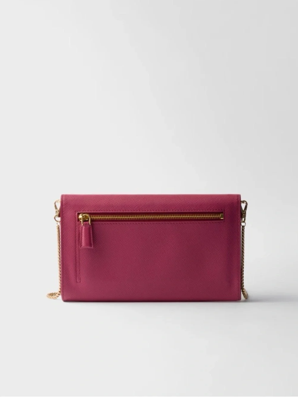 Prada mini Saffiano Leather Envelope Crossbody with Gold Chain - Picture 5 of 12